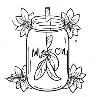 Mason Jar Ausmalbild 110342-46915