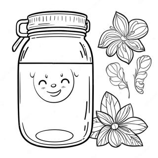 Mason Jar Ausmalbild 110342-46916