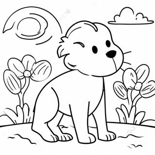 Monty An Einem Sonnigen Tag Ausmalbild 110475 47030