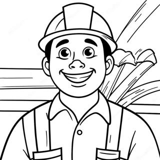 Frohlicher Bauarbeiter Ausmalbild 110576 47105