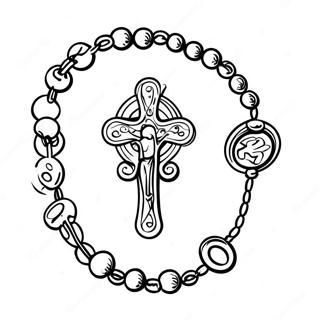 Bunter Rosenkranz Fur Kinder Ausmalbild 110628 47149