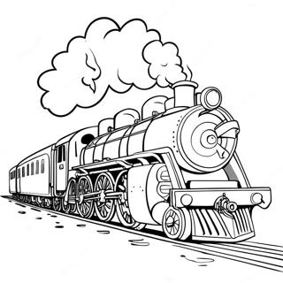 Dampflok Fahrt Ausmalbild 11063-472