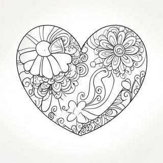 Funkelndes Zuckerherz Ausmalbild 110702 47204