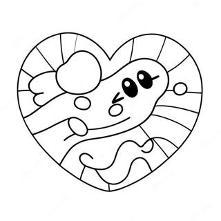 Lustiges Zuckerherz Ausmalbild 110704 47209