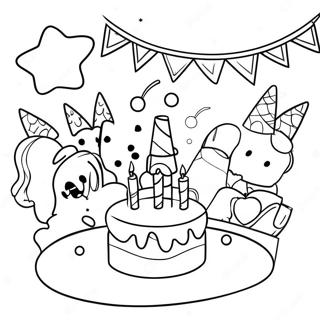 Frohliche Ausmalbild Szene Zur 5 Geburtstagsfeier 110754 47245