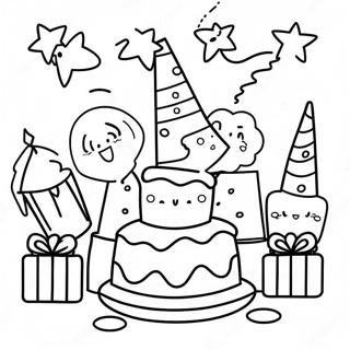Frohliche Ausmalbild Szene Zur 5 Geburtstagsfeier 110754 47248