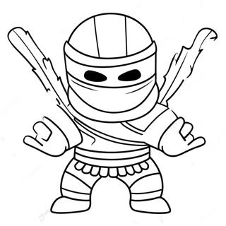 Episches Ausmalbild Eines Ninja Roblox Kampfes 110779-47261