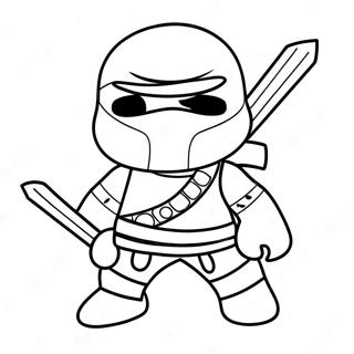 Heimliches Ninja Roblox Ausmalbild 110780-47265
