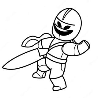 Heimliches Ninja Roblox Ausmalbild 110780-47266