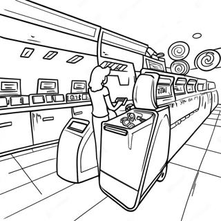 Spassige Target Kasse Ausmalbild 111400-47773