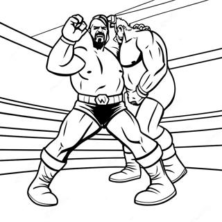Intensives Wwe Match Ausmalbild 111681 47985
