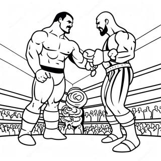 Intensives Wwe Match Ausmalbild 111681 47988