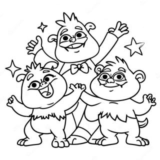 Frohliche Viva Trolls Singende Ausmalbild 111910 48166