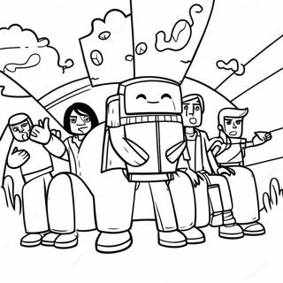 Total Drama Actiongeladenes Ausmalbild 111963 48209