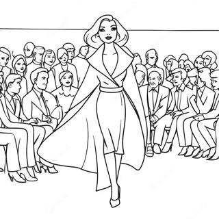 Cruella Bei Einer Modenschau Ausmalbild 112015-48256