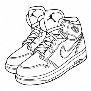 Air Jordan Sneakers Ausmalbild 112090-48301