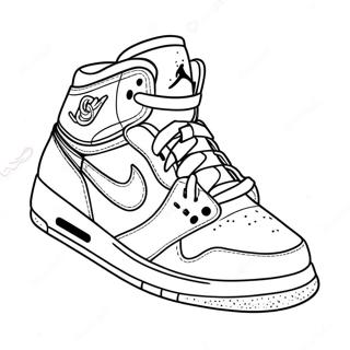 Air Jordan Sneakers Ausmalbild 112090-48302