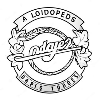 Los Angeles Dodgers Logo Ausmalbild 112167-48363