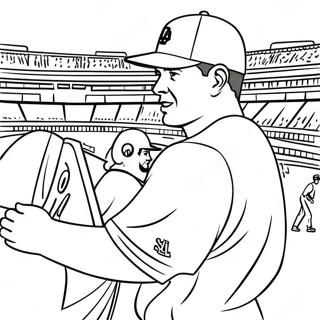 Dodgers Spieler In Aktion Ausmalbild 112168 48367