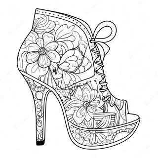 Funky High Heel Ausmalbild 112245 48430