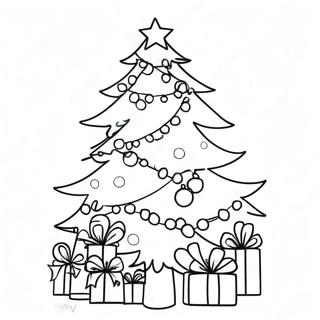 Festliches Weihnachtsbaum Ausmalbild 112270-48449