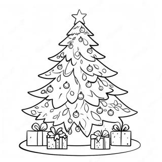 Funkelndes Weihnachtsbaum Ausmalbild 112271-48454