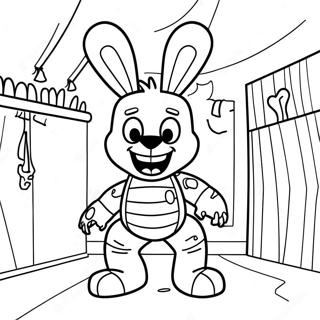 Springtrap In Einem Spukhaus Ausmalbild 112548-48663