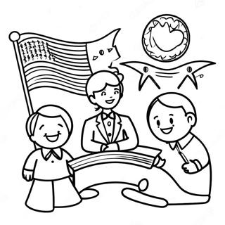 Kinder Lernen Verfassung Ausmalbild Ausmalbilder