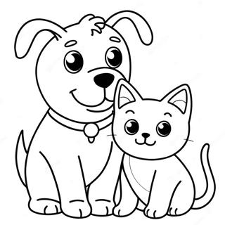 Hund Und Katze Ausmalbild 112674-48758