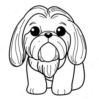 Shih Tzu Ausmalbilder