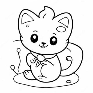 Verspielt Geist Katzchen Ausmalbild 112730-48815