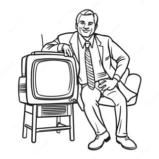 Tv Mann Ausmalbild 112752-48820