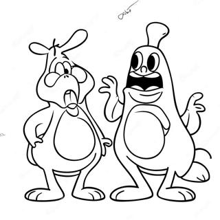 Lustiges Ren Und Stimpy Ausmalbild 112831 49002