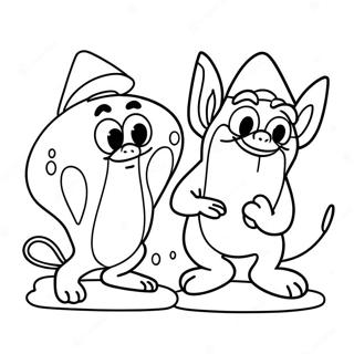 Abenteuerliches Ren Und Stimpy Ausmalbild 112832 48885