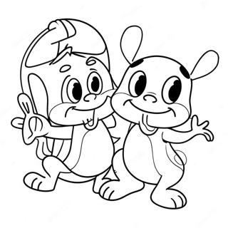 Abenteuerliches Ren Und Stimpy Ausmalbild 112832 48887