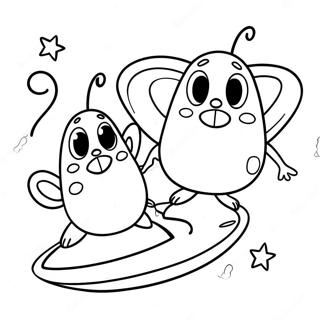 Ren Und Stimpy Im Weltraum Ausmalbild 112833 48891