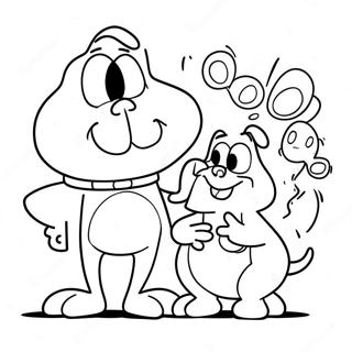 Ren Und Stimpy Cartoon Szene Ausmalbild 112834 48895