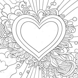 Buntes Regenbogenherz Ausmalbild 112908-48944