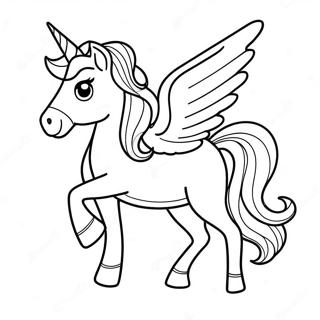 Frohliches Regenbogen Einhorn Ausmalbild 112911-48953