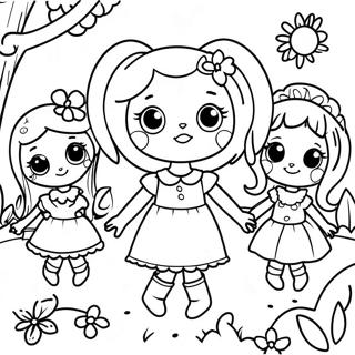 Lalaloopsy Freunde Im Garten Ausmalbild 112962 48989
