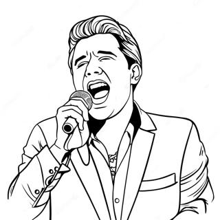 Beruhmter Sanger Im Konzert Ausmalbild 113115-49224