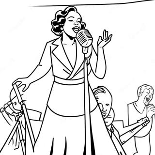 Jazz Sanger Auf Der Buhne Ausmalbild 113118-49233