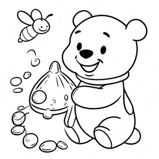 Frohlicher Winnie Puuh Mit Honig Ausmalbild 113476-49505