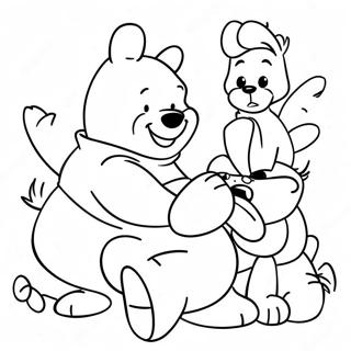 Verspielter Winnie Puuh Und Freunde Ausmalbild 113477-49512