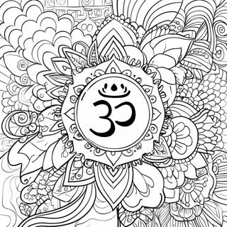 Strahlende Chakra Symbole Ausmalbild 113552 49566