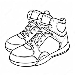 Basketballschuhe Ausmalbilder