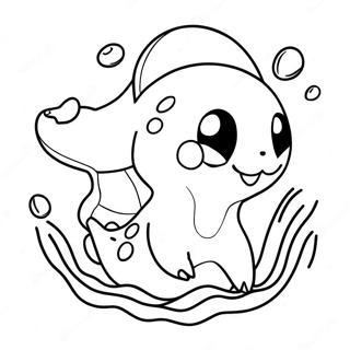 Verspieltes Wasser Typ Pokemon Ausmalbild 113836-49788