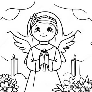 Erste Heilige Kommunion Feier Ausmalbild 113913-49844