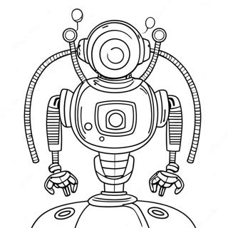 Futuristischer Roboter Ausmalbild 11426-521