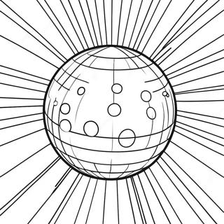 Glitzernder Disco Ball Ausmalbild 114326-50175